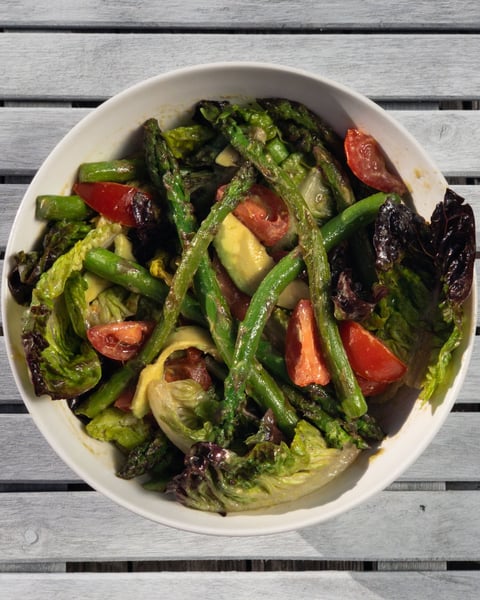 Avocado & Asparagus Miso Salad