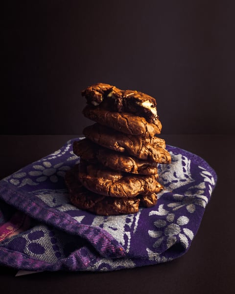 Utterly Indulgent Triple Chocolate Cookies