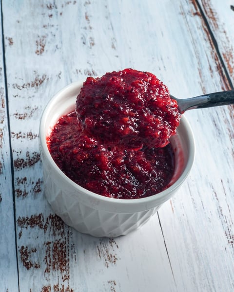 Fresh & Zingy Cranberry Sauce